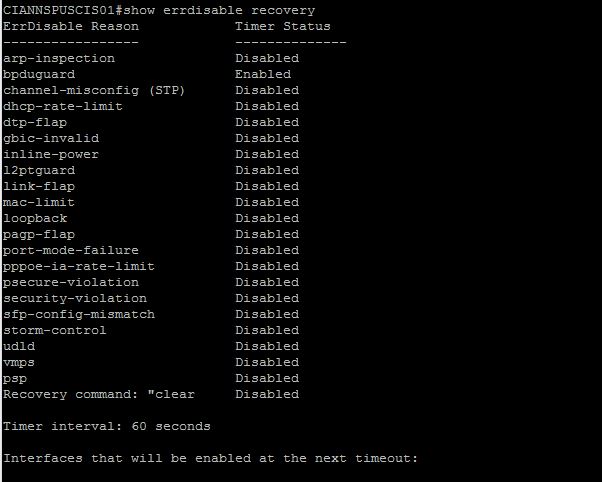 Cisco Errdisable and recovery options | TravelingPacket - A blog of ...