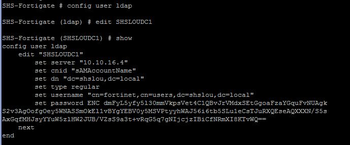show ldap
