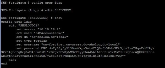 show ldap