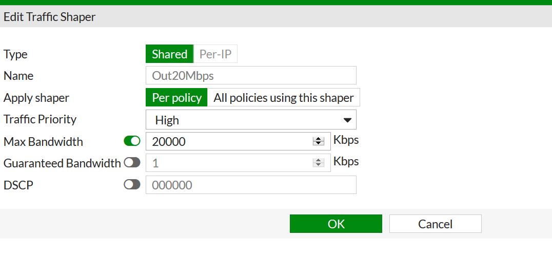 Fortigate Traffic Shapping FGT traffic shaping in 5.4 – Per Policy/shared options ...